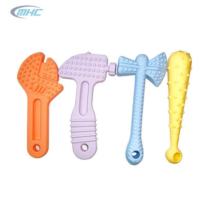 satın al Anahtar Çekiç Silikon Chew Oyuncak Mühendislik Aracı Şekli Gıda Sınıfı Bebek Diş Kaşıyıcı online manufacture