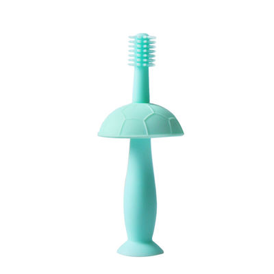 satın al Bebek Diş Kaşıyıcı Silikon Fabrika Fiyat 360 Derece Temizleme Bebekler Diş Fırçası Şekli online manufacture