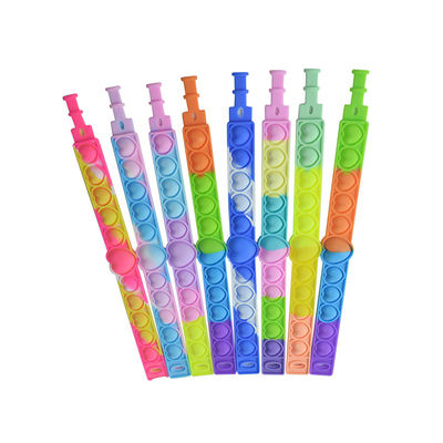 satın al Silikon Çocuk Eğitici Oyuncak Dekompresyon Pop Kabarcık Bileklik online manufacture