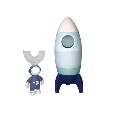 satın al Silikon Bebek Roket Oyuncak Diş Fırçası Dekorasyonu Özelleştirilmiş Renk online manufacture
