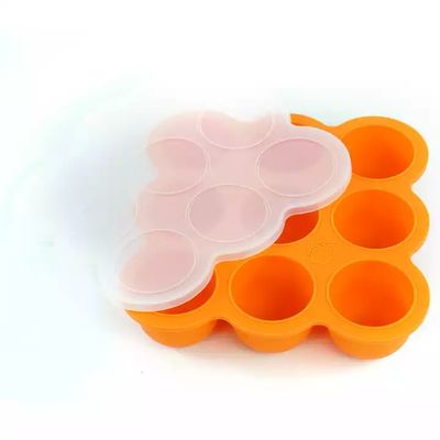 satın al 9 Kavite Silikon Bebek Tepsisi Yarım Küre BPA İçermeyen Emme Besleme Plakası online manufacture