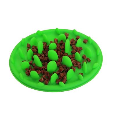 satın al Silikon Yavaş Besleyici Köpek Kase Sürdürülebilir Yavaş Yiyen Kedi Kase Su Geçirmez online manufacture