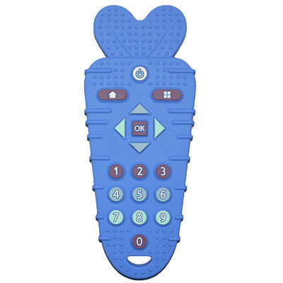 satın al LFGB Standartları Uzaktan Kumanda Silikon Bebek Diş Kaşıyıcı MHC Çocuk Oyuncak online manufacture