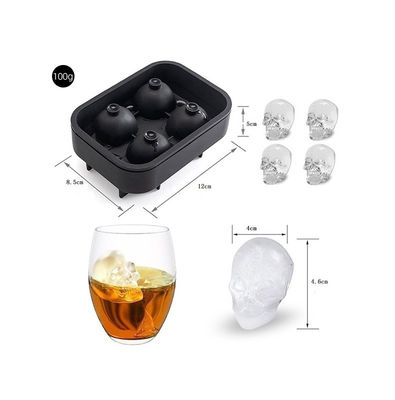 satın al MHC Gıda Sınıfı 4 Kavitite Buz Küpleri Silikon Buz Küpü Tabak Kalıp Esnek Dondurucu Güvenli Pasta Kalıpları online manufacture