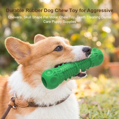 satın al Doğal Kauçuk Köpek Kemik Oyuncağı Silikon Kemik Şekilli Evcil Hayvan Diş Çıkarma Çubuğu Çiğneme Oyuncağı Diş Temizleme Dental Bakım Yavru Malzemeleri online manufacture