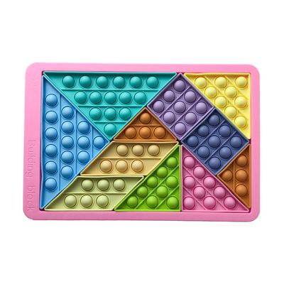 Unisex Çocuklar Erken Öğrenme Eğitici Oyuncaklar Kabarcık Fidget Oyuncaklar Tangram Yapboz