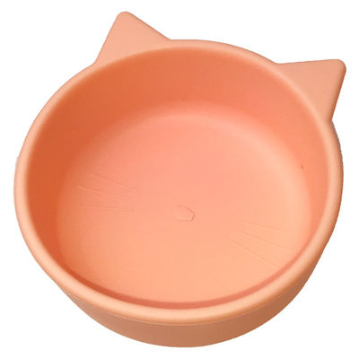 Çocuklar Emme Besleme Kasesi Silikon Kedi Şekilli Mama Kaseleri Özelleştirilmiş