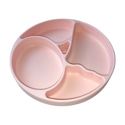 Çocuk Bebek Besleme Bölücülü Silikon Tabak Seti Bpa Free