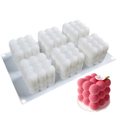 Gıda Sınıfı 3D Silikon Kek Kalıbı BPA Free Özel Yapımı Fondan Kalıpları