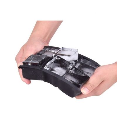 3D Kare Silikon Buz Küpü Tepsileri Yapışmaz 15.5 * 11 * 5cm Özelleştirilmiş