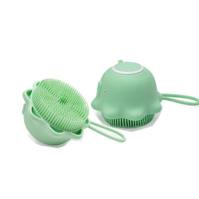 Antibakteriyel Bebek Silikon Ürünleri Yumuşak Sabun Saklamalı Duş Vücut Scrubber