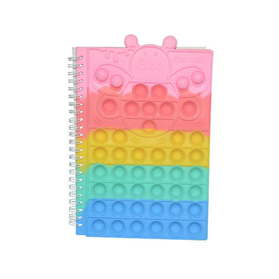 Silikon Arılar Pop Kapak Okula Dönüş Fidget Oyuncak Defter A5 Gevşek Spiral Kabarcıklar