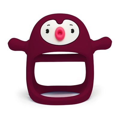 Zehirli olmayan Silikon Bebek Dişleri Oyuncak Dişleme Ağrı Kolaylaştırma Hayvan Penguen Dişleri Oyuncak