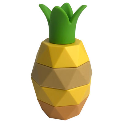 Özel Çocuk Eğitim Oyuncağı 5 adet Ananas BPA Serbest Silikon Yükleme Oyuncağı