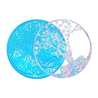 MHC Holografik Diy reçine kalıpları duvar sargıları dekor, lüks silikon sanat reçine kalıpları